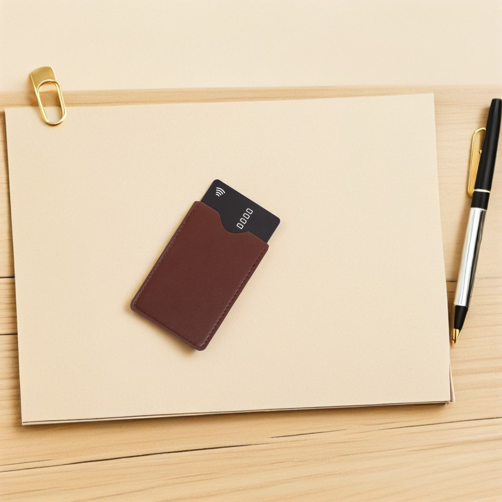 Card Sleeves Protector - 7Pcs PU Card Protector Sleeve Anti-Theft