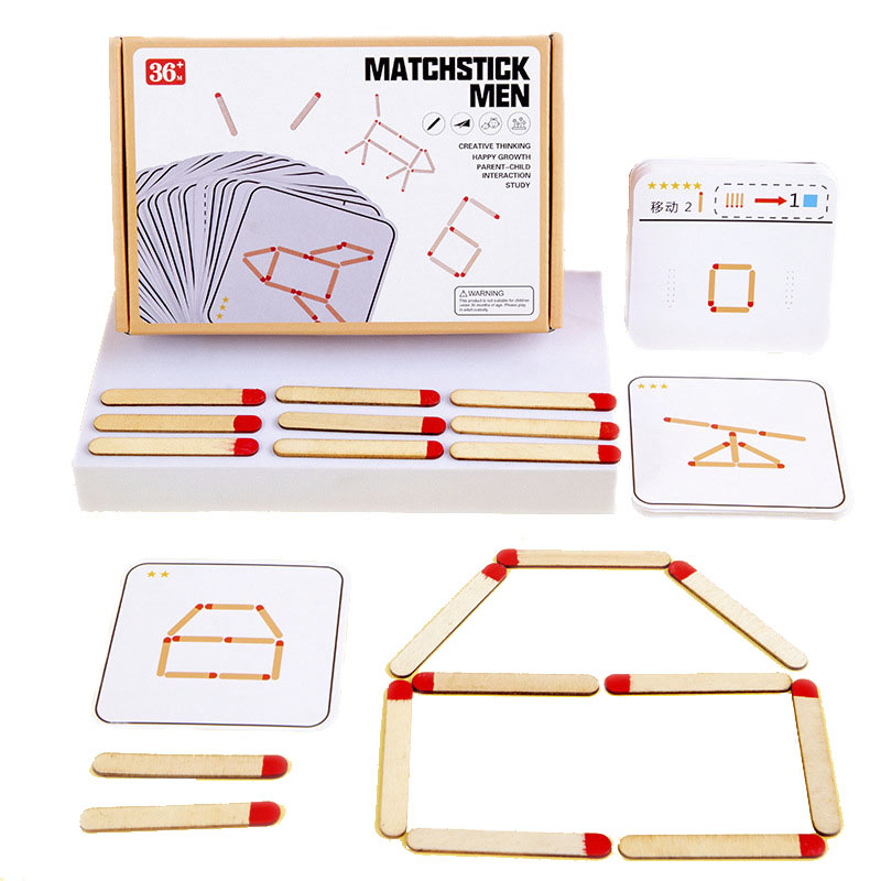 Board Game Quarto - Montessori Matches Puzzles Game Wooden Toys