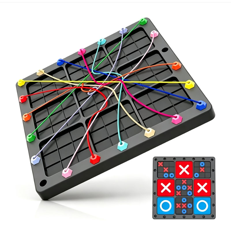 Board Game Strategi - NEW 2 In1 Tic Tac Toe