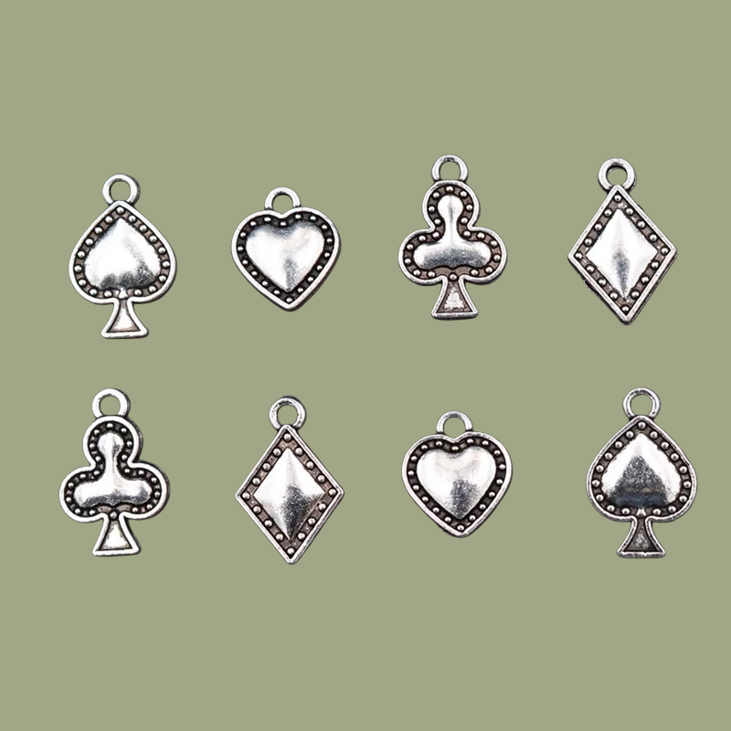 Board Game Logo - WKOUD 20pcs Silver Color Playing Cards