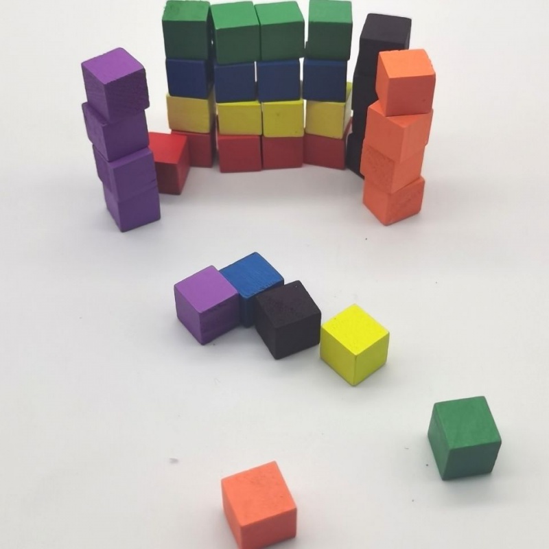 100Pcs/lots 10mm Wood Cubes Co - Board Game Hegemony recension och pris