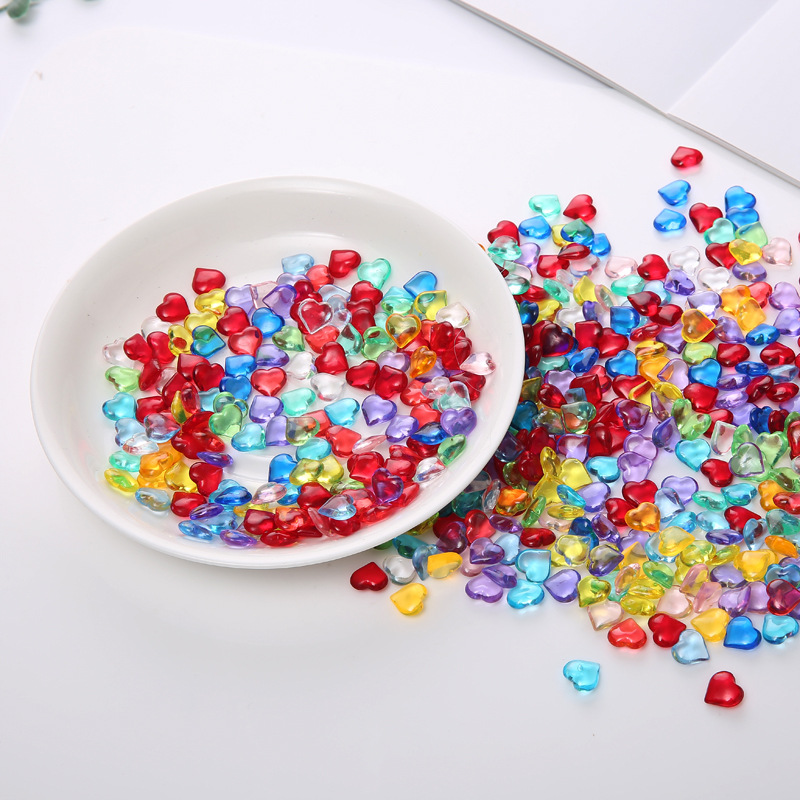100PCS 10*4mm Heart Shape Acry - Board Game Harvest recension och pris