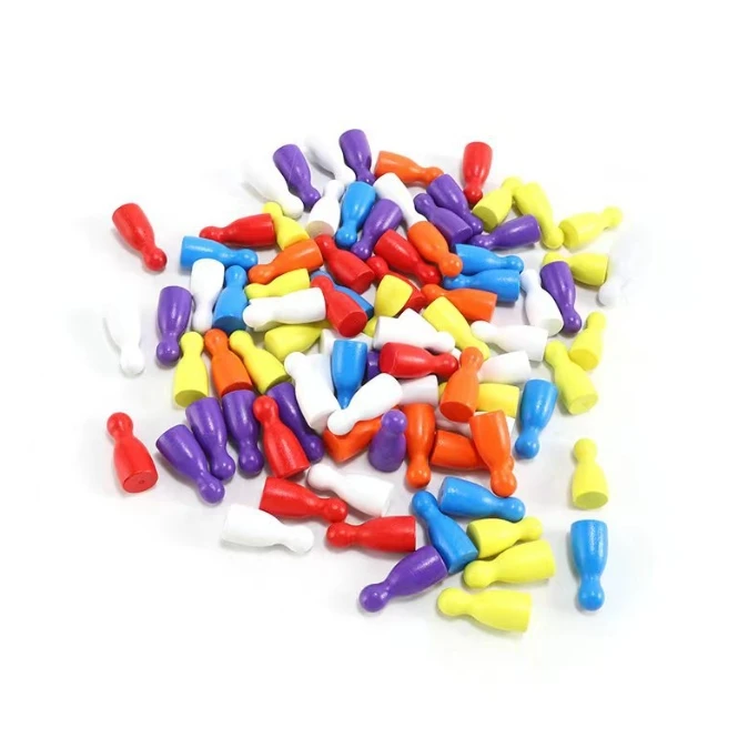 100 Pcs Colorful Wooden Chess  - Board Game Harvest recension och pris