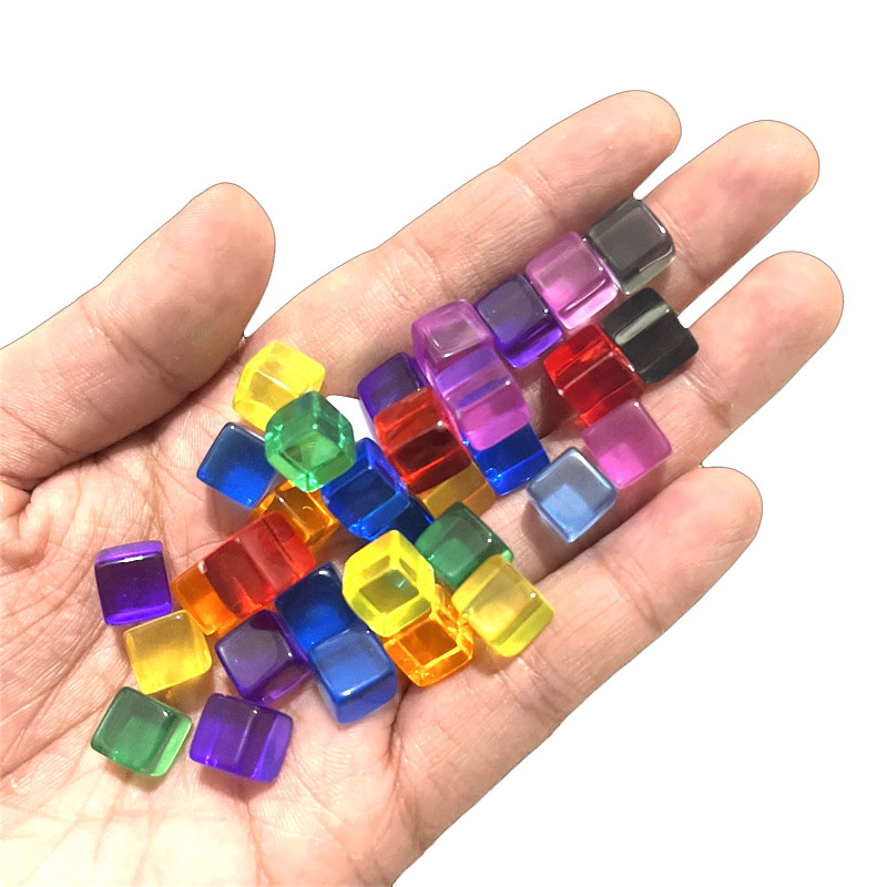 100pcs/set 8mm Clear Cube Dice - Board Game Hegemony recension och pris