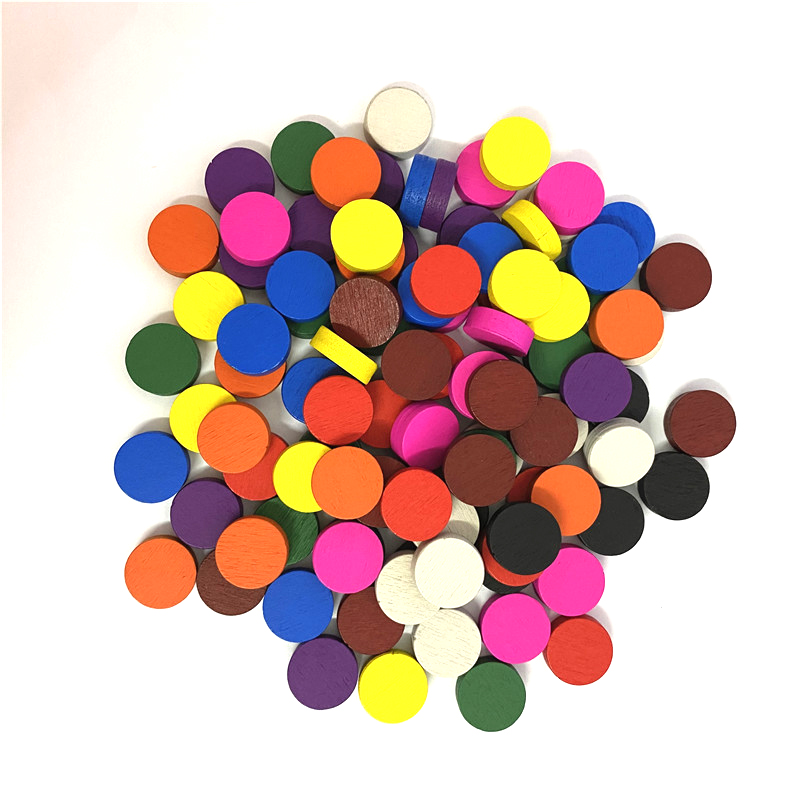 100pieces Diameter 15*5MM Wood - Board Game Hegemony recension och pris