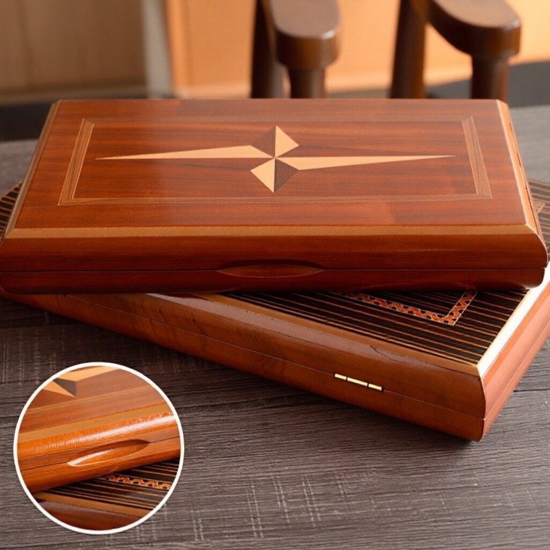 Solid Wood Backgammon 11-19 In - Board Game Harvest recension och pris