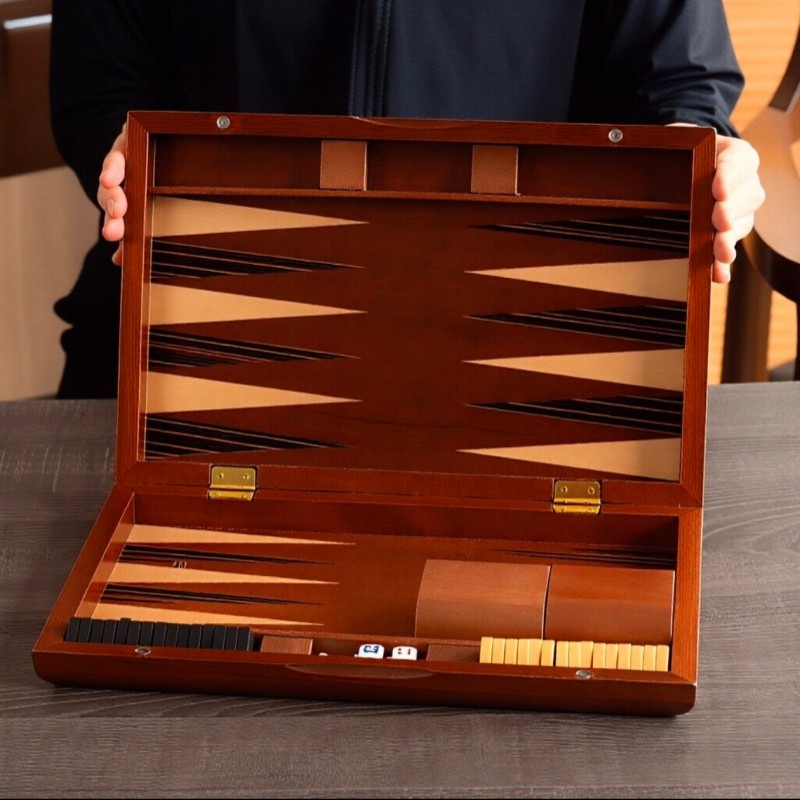 Solid Wood Backgammon 11-19 In - Board Game Harvest recension och pris