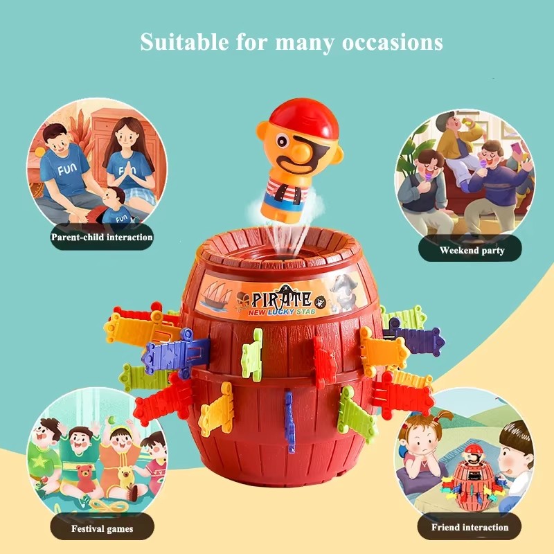 Pirate Barrel Game Interactive - Board Game Pirates recension och pris