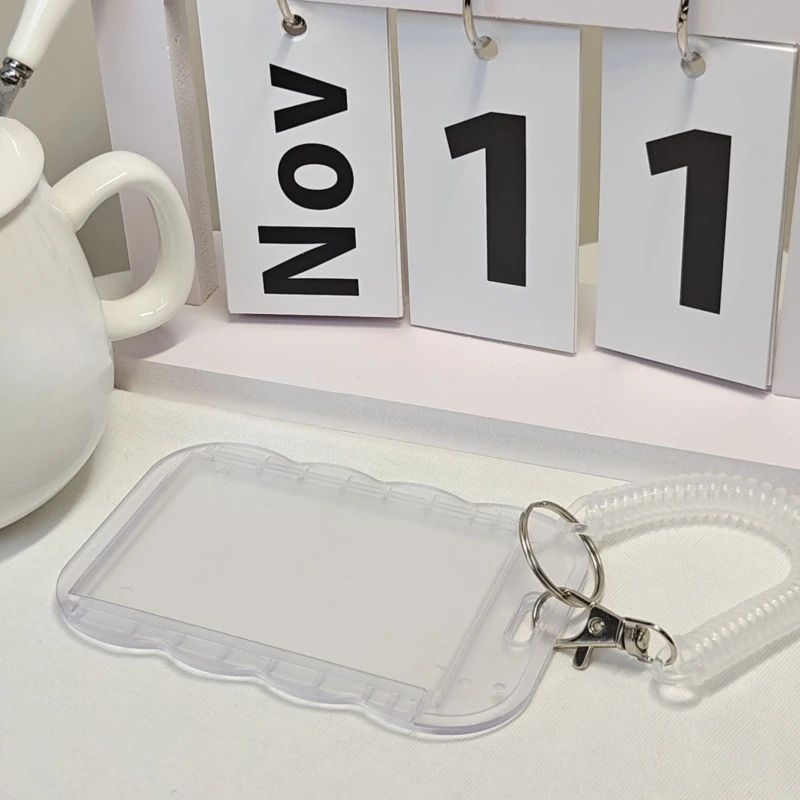 Photocard Holder Key Chain INS - Card Sleeves Protector recension och pris