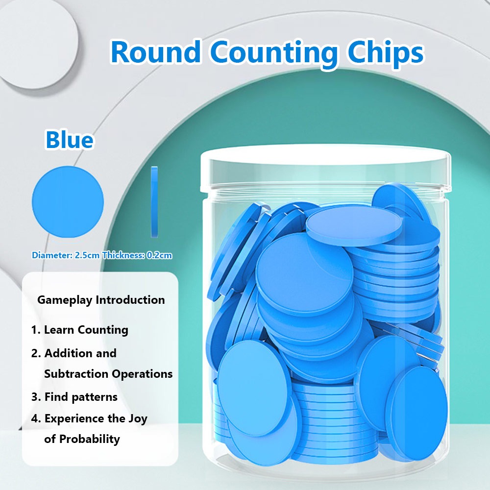 100pcs Plastic Counting Chips  - Board Game Harvest recension och pris