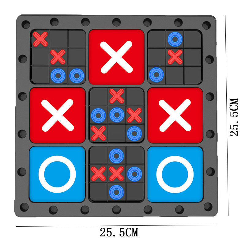 NEW 2 In1 Tic Tac Toe Board Ga - Board Game Strategi recension och pris