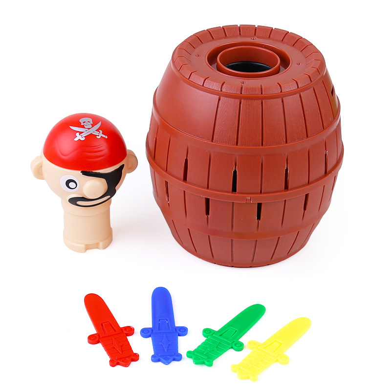 New Funny Pirate Barrel Toys L - Board Game Pirates recension och pris