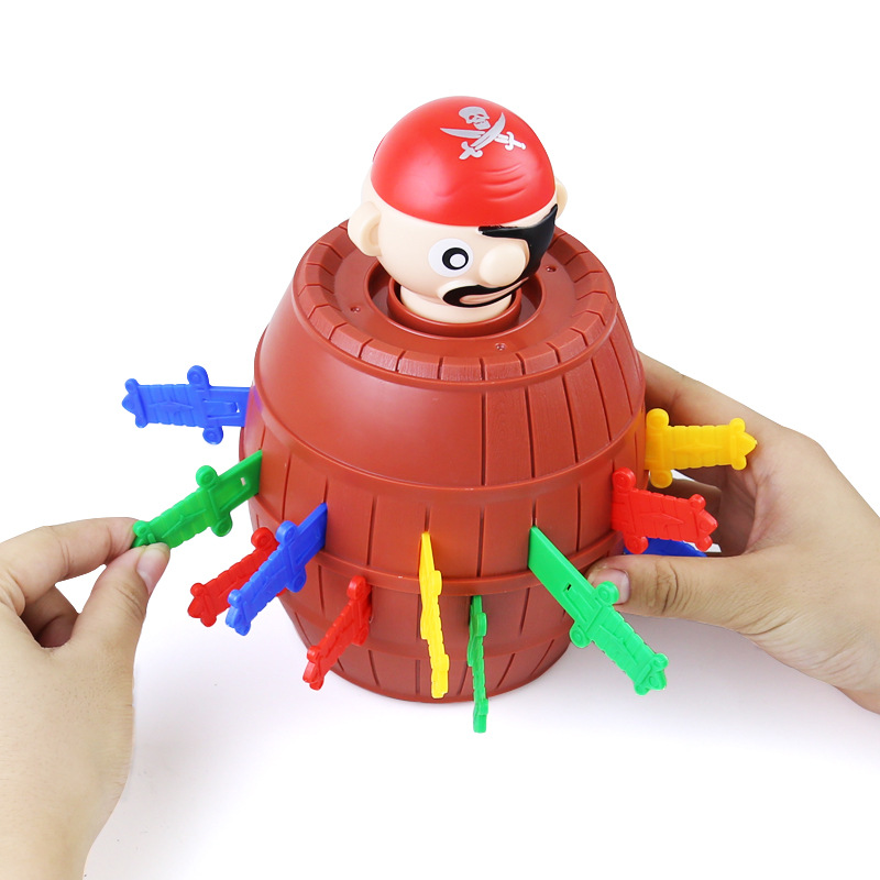 New Funny Pirate Barrel Toys L - Board Game Pirates recension och pris