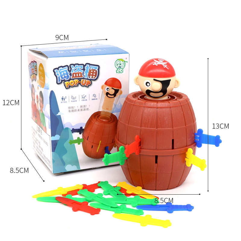 New Funny Pirate Barrel Toys L - Board Game Pirates recension och pris