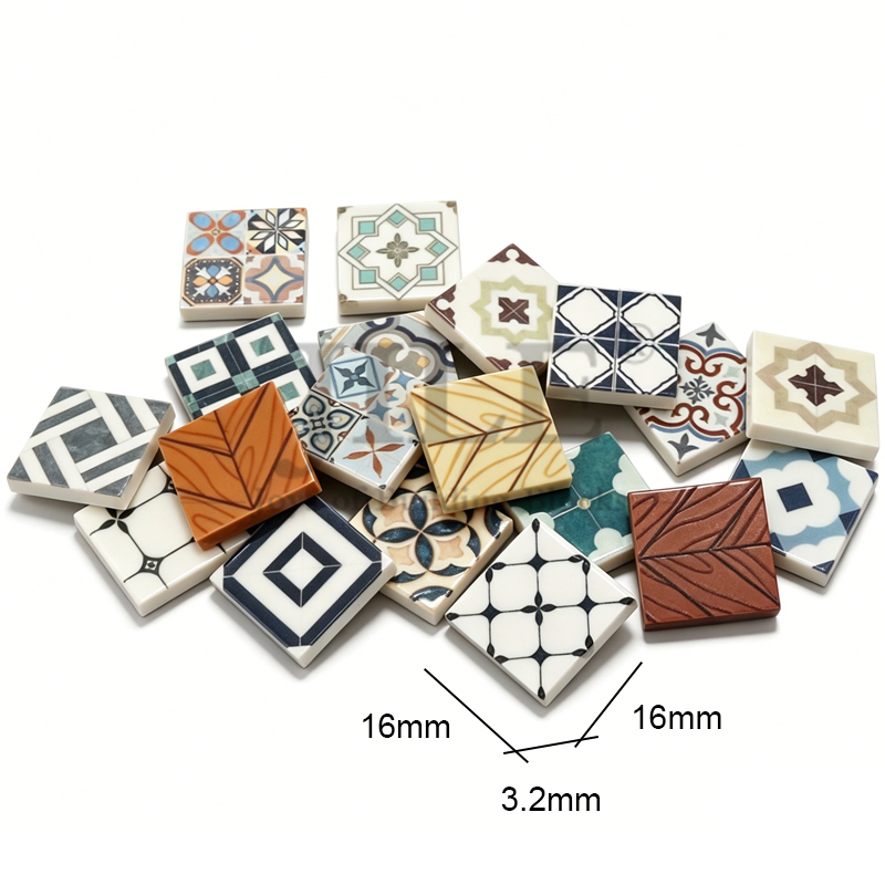 50pcs MOC Bricks Smooth Tile 2 - Board Game Ww2 recension och pris