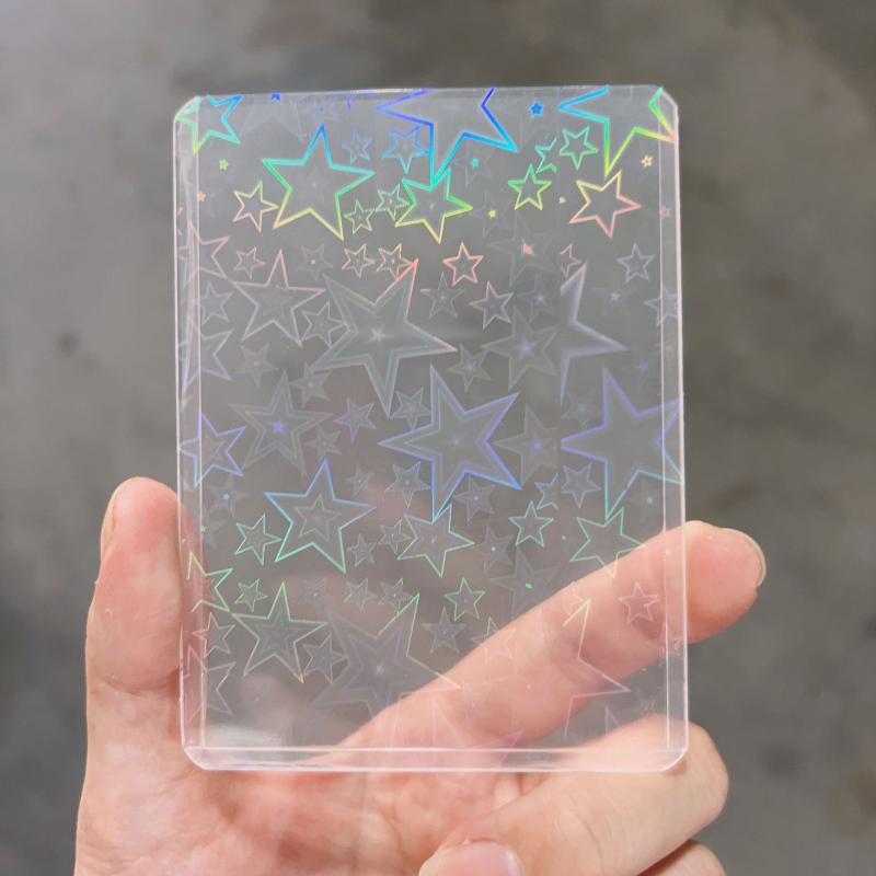 10Pcs Holographic Laser Clear  - Card Sleeves Protector recension och pris