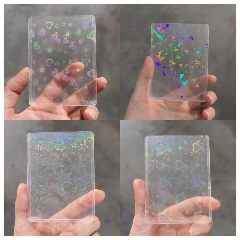 10Pcs Holographic Laser Clear  - Card Sleeves Protector recension och pris