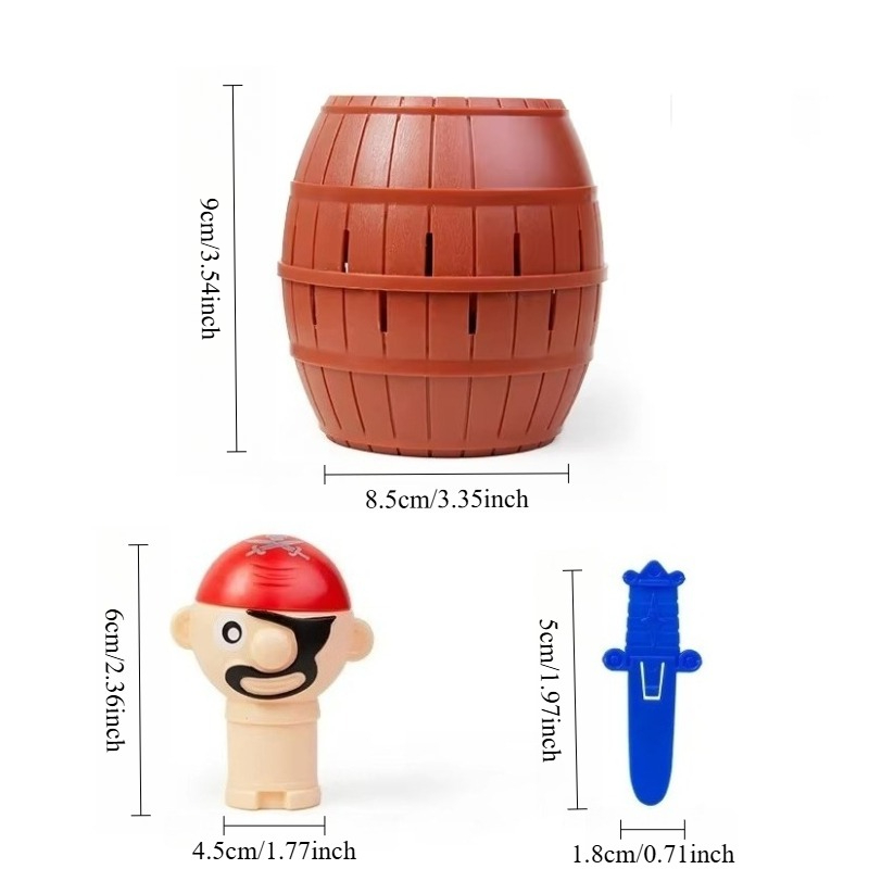 Funny Pirate Barrel Toy Sword  - Board Game Pirates recension och pris