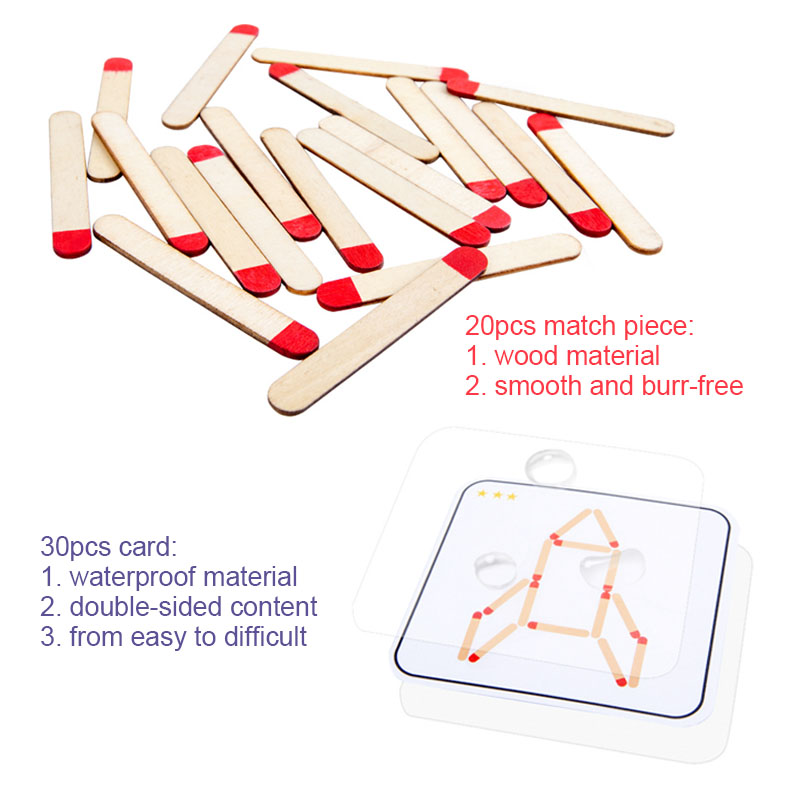 Montessori Matches Puzzles Gam - Board Game Quarto recension och pris