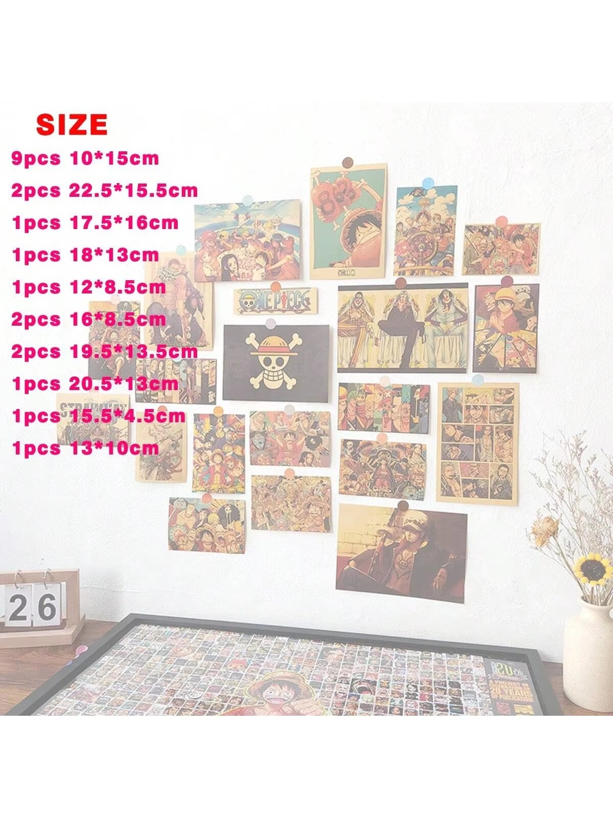 21Pcs Anime One Piece Vintage  - Board Game Pirates recension och pris