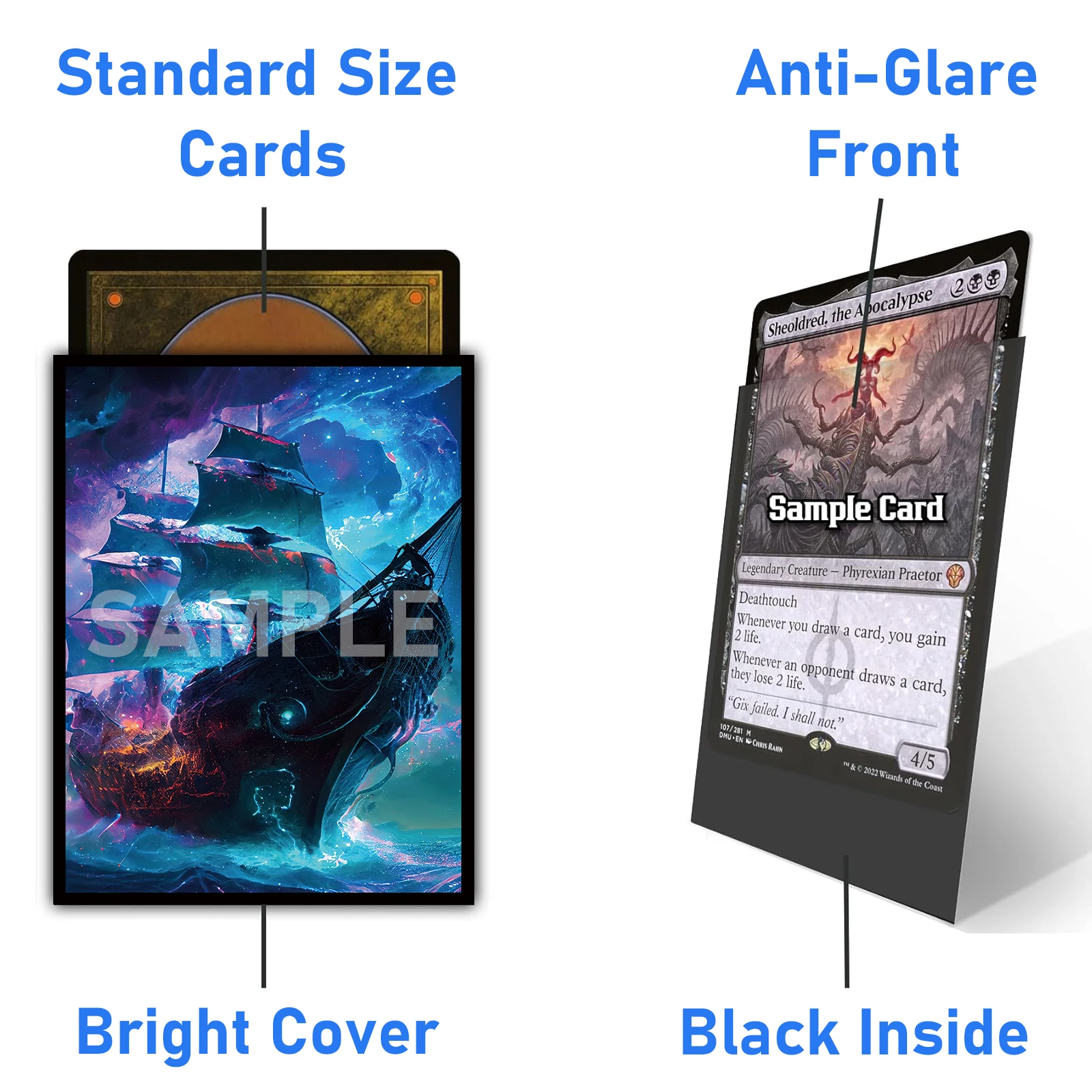 MTG Card Sleeves -100 PCS Trad - Board Game Pirates recension och pris