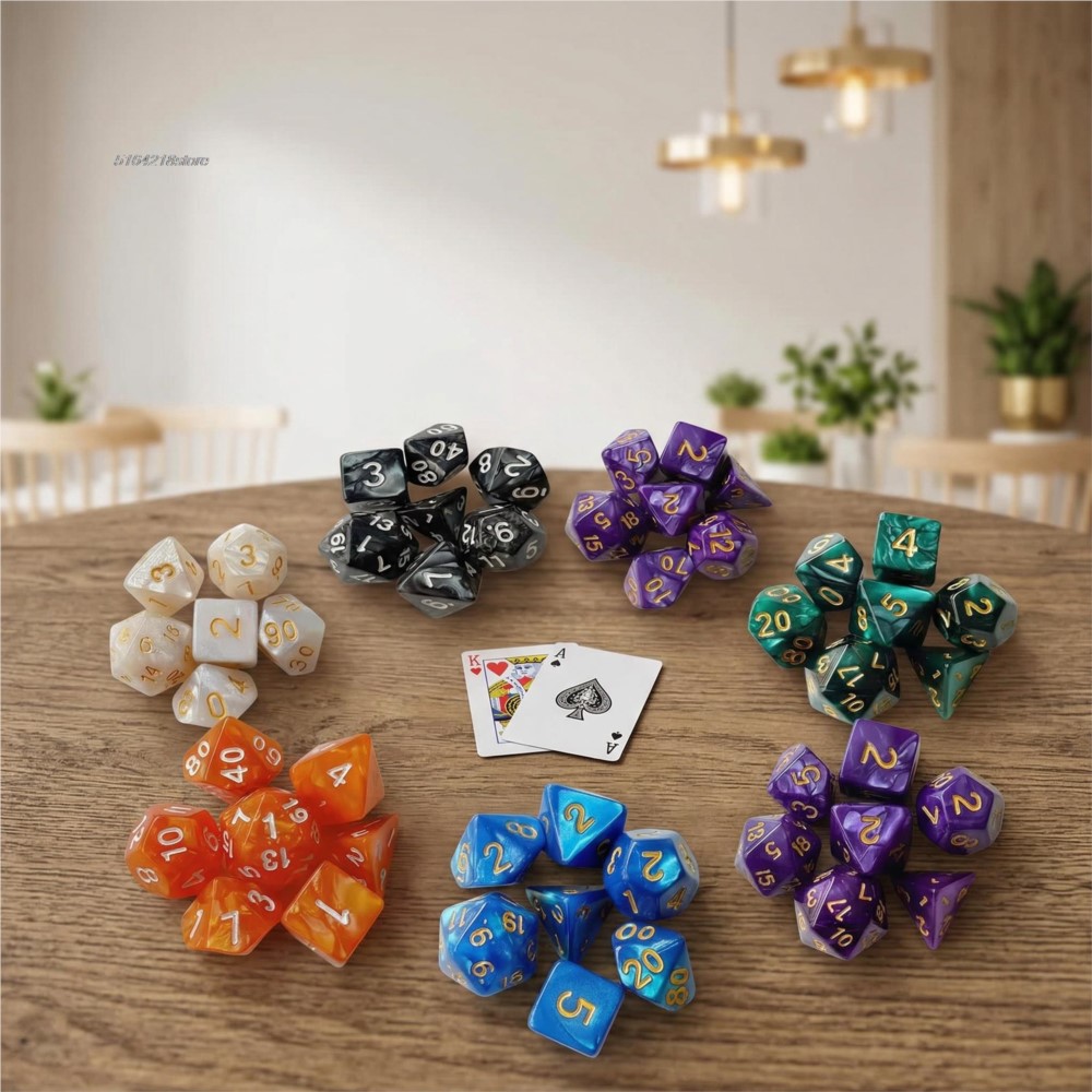 7pcs Set Dice Board Games Roll - Board Game Hegemony recension och pris
