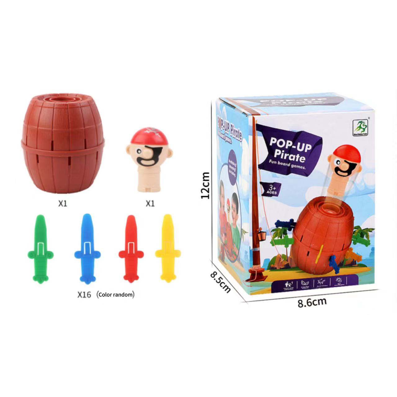 Mini New Funny Pirate Barrel T - Board Game Pirates recension och pris