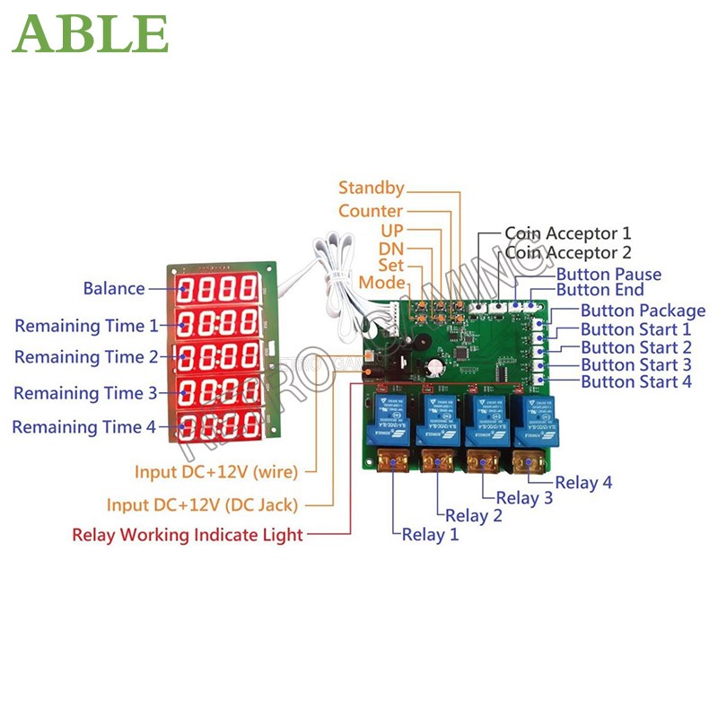JY-215 Inbuilt Counter 4 Chann - Board Game Hegemony recension och pris