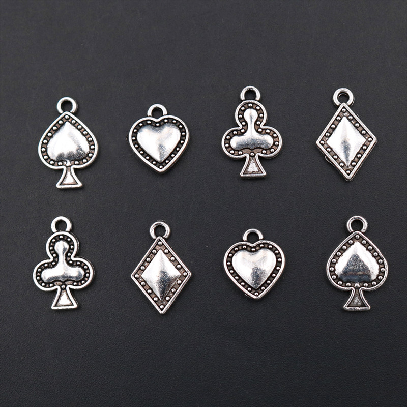 WKOUD 20pcs Silver Color Playi - Board Game Logo recension och pris