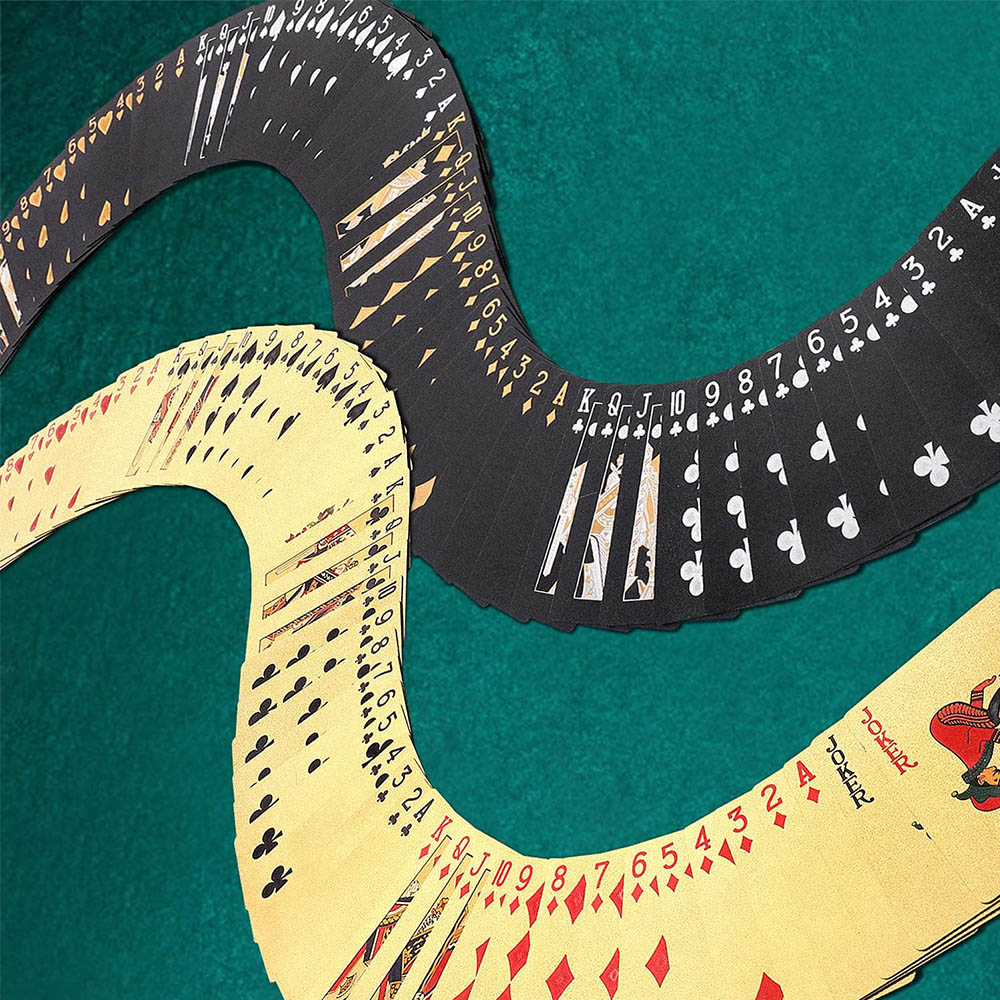 Playing Cards Waterproof Gold  - Board Game Illustration recension och pris