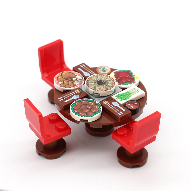 MOC Chinese Food Pattern Tile  - Board Game Ww2 recension och pris