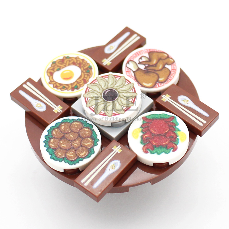 MOC Chinese Food Pattern Tile  - Board Game Ww2 recension och pris